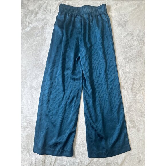 Women’s Michael Kors Pull on Pants Blue Teal Wide Leg Small - Picture 9 of 12